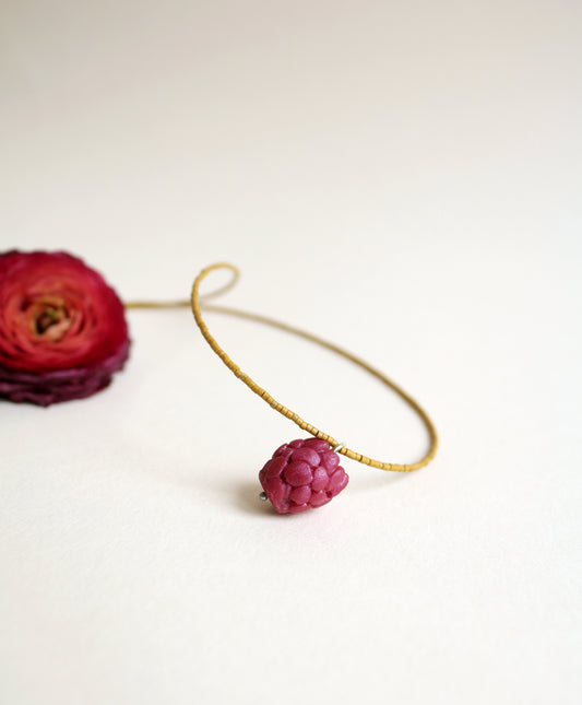 Raspberry Pop Necklace