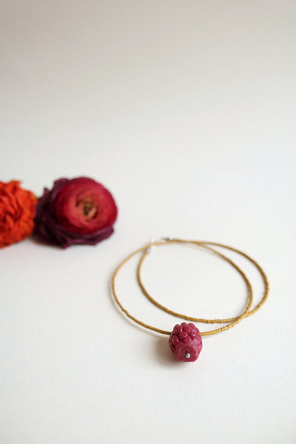 Raspberry Pop Necklace
