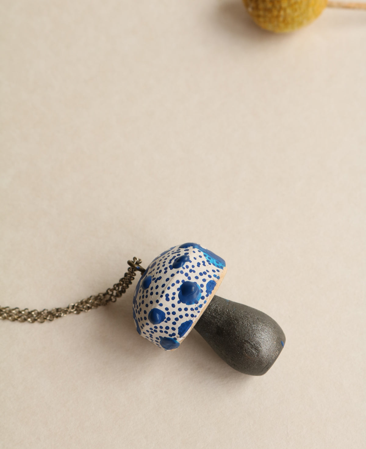 Blue & White Dot Mushroom