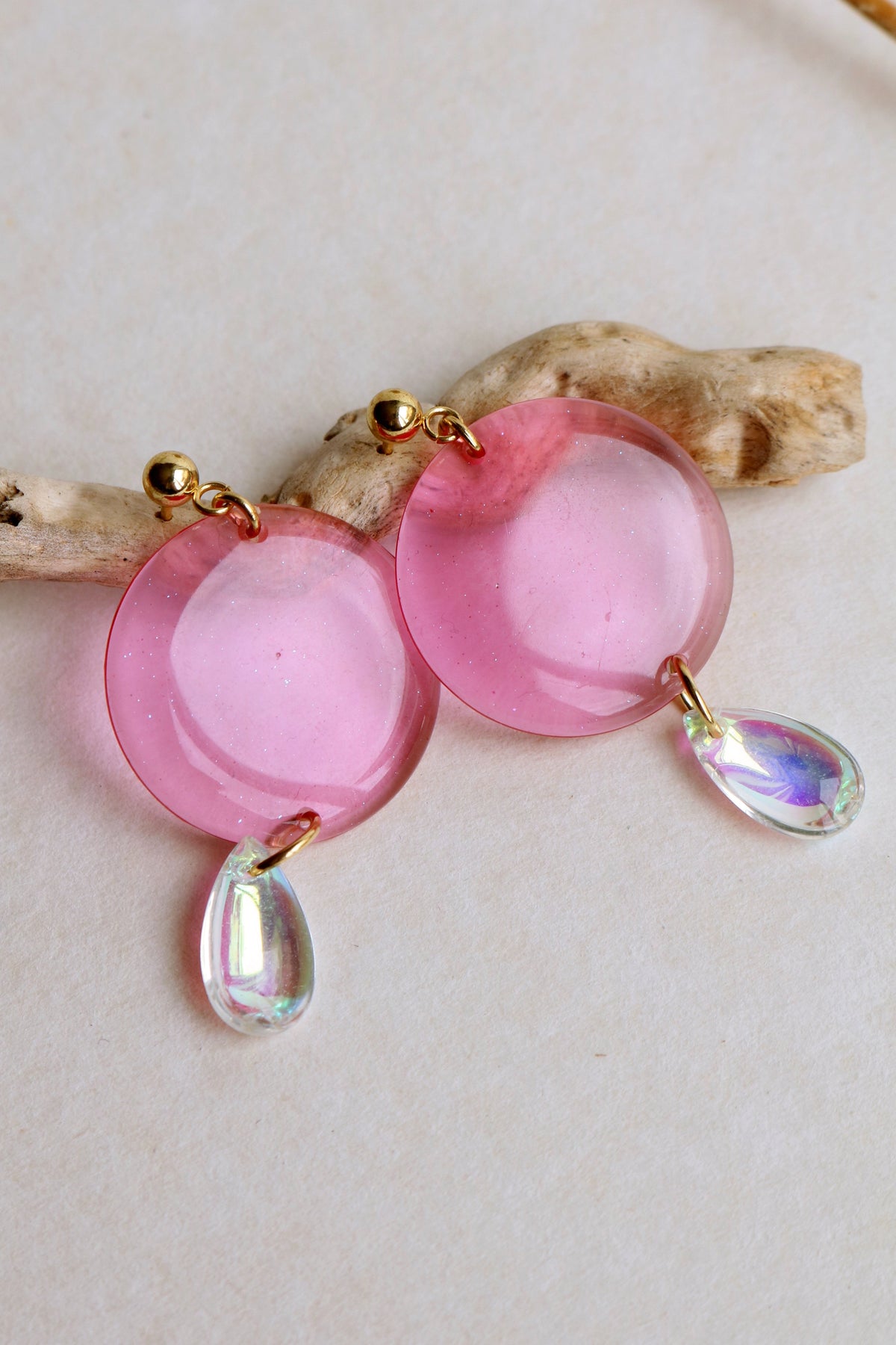 Pink rain drop